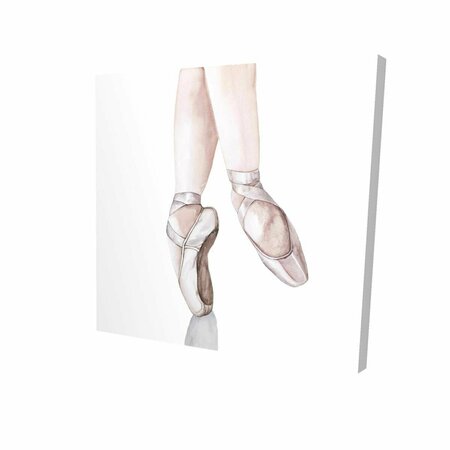 BEGIN HOME DECOR 32 x 32 in. Ballerina Feet-Print on Canvas 2080-3232-SP56